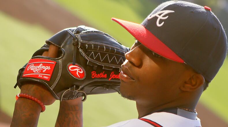 Braves pitcher Tyrell Jenkins at Champion Stadium on Friday, Feb 26, 2016, at the ESPN Wide World of Sports, Lake Buena Vista, Fla. Curtis Compton / ccompton@ajc.com