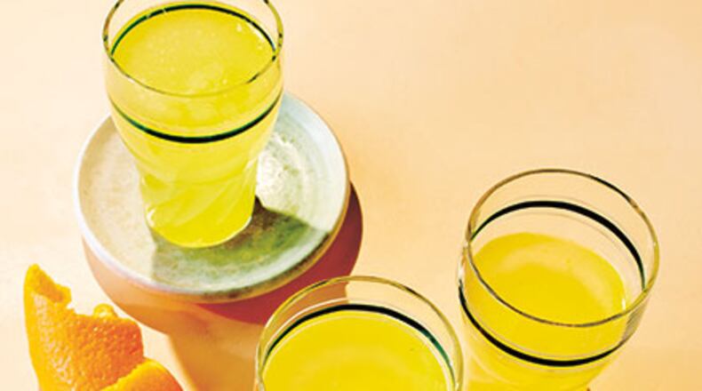 A touch of orange blossom water gives Batroun Lemonade a surprise burst of floral flavor. Orange blossom water is a common flavoring for lemonade in the Lebanese city of Batroun, writes April White in her cookbook “Lemonade With Zest: 40 Thirst-Quenching Recipes” (Chronicle Books, 2018). CONTRIBUTED BY GENTL & HYERS Photo: The Atlanta Journal-Constitution