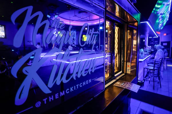 The window to place kitchen orders at Magic City. (Miguel Martinez/AJC)