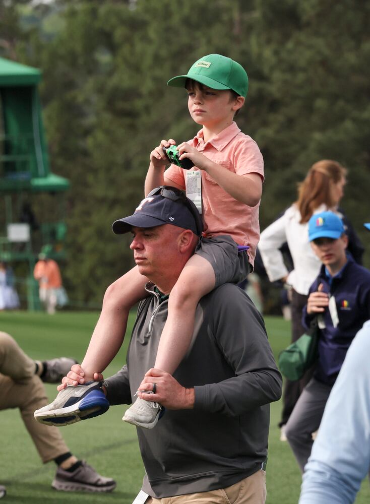 Masters practice round Monday