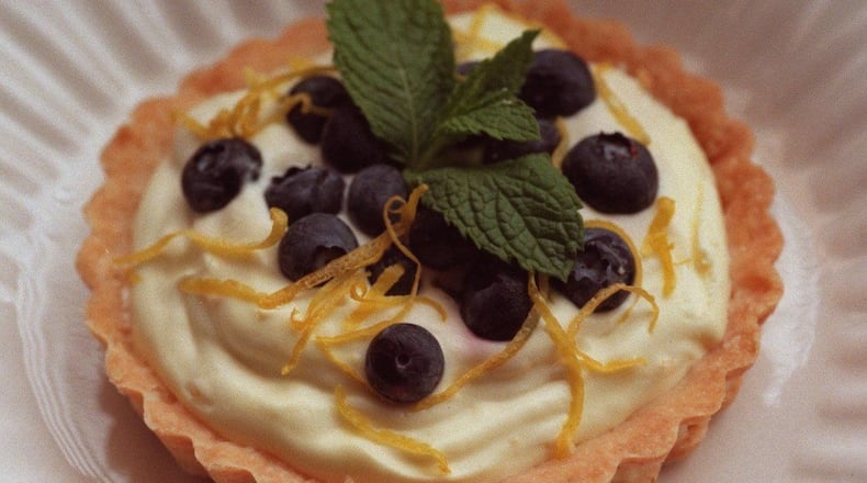 Mixed Berry Tart with Lemon Mousse. (Andrew Johnston/Detroit Free Press/TNS)