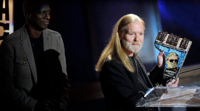 Greg Allman was given the 2011 Americana Lifetime Achievement Performer Award.