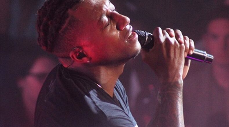 Atlanta-based rapper Lecrae performed at the Tabernacle on Oct. 5, 2017, as part of his "All Things Work Together" tour. Photo: Melissa Ruggieri/AJC