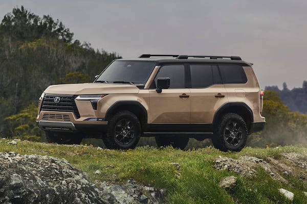 This photo provided by Lexus shows the GX 550, a luxurious SUV with serious off-road capabilities. (Courtesy of Toyota Motor Sales U.S.A. via AP)