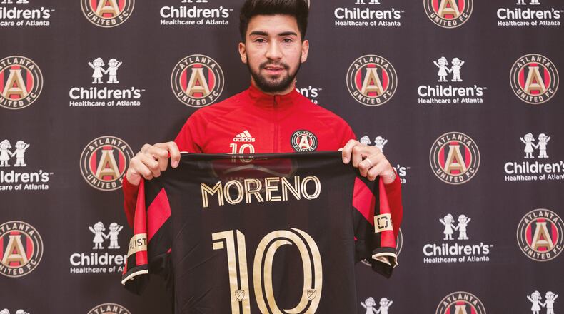Atlanta United introduced Marcelino Moreno on Thursday.