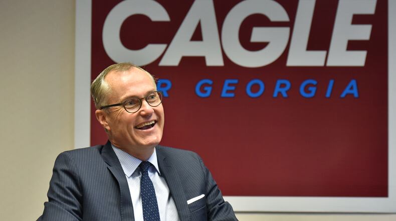Lt. Gov. Casey Cagle speaks about his announcement that he will run for governor. HYOSUB SHIN / HSHIN@AJC.COM