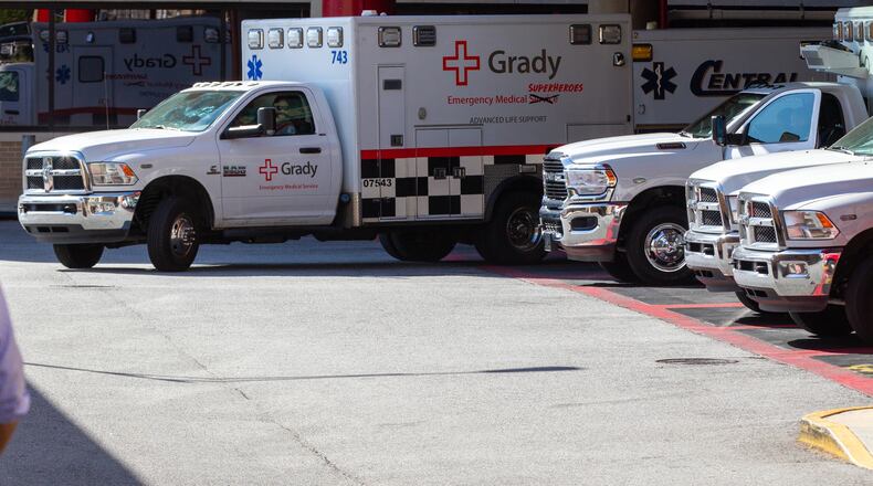 The injured deputy was taken to Grady Memorial Hospital on Monday and was not expected to require surgery, according to Fulton County Sheriff Pat Labat.