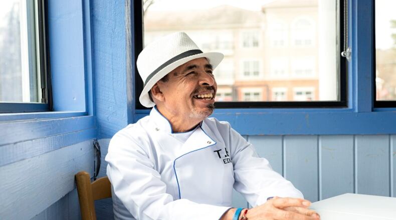 Eddie Hernandez, a former rock musician turned chef, at Taqueria del Sol, the small chain he owns with Mike Klank, in Atlanta, March 21, 2018. Hernandez, 63, is part of a generation of immigrants who moved to the American South and found success exploiting the similarities between their culinary roots and the bounty of the ingredients they found in their new home. (Johnathon Kelso/The New York Times)