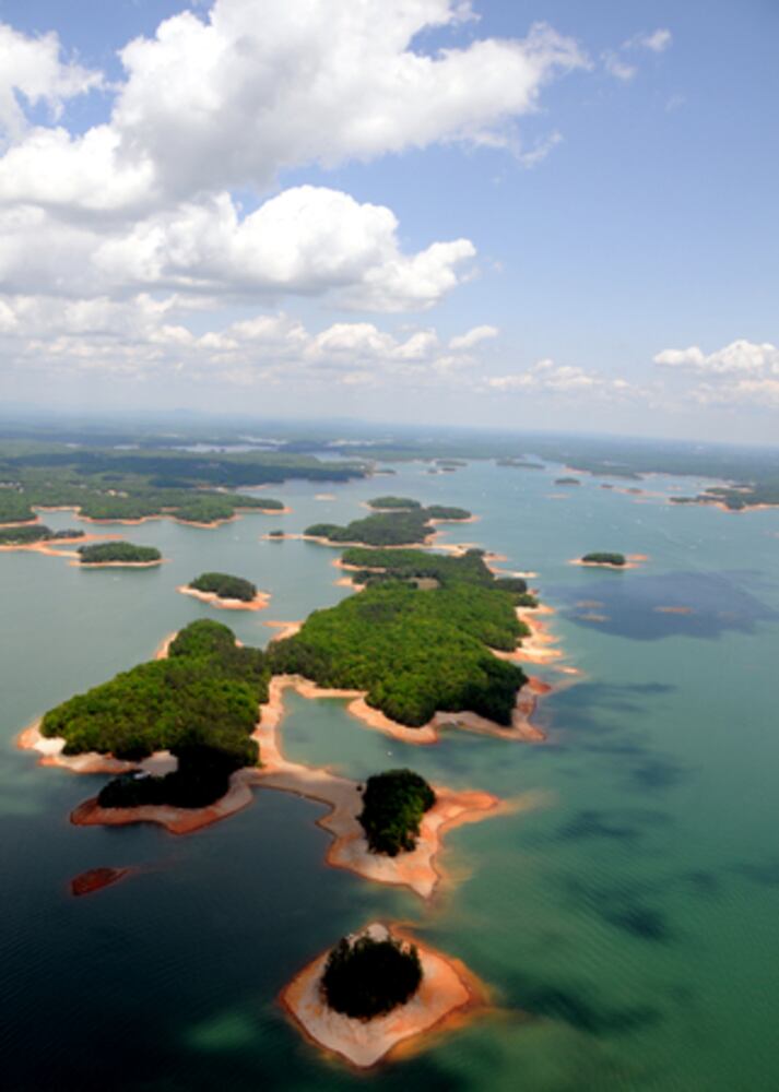 On a May day, Lake Lanier from the air