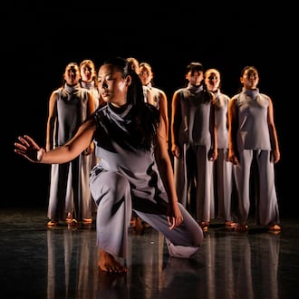 The Emory Dance Company will perform works by faculty members Gregory Catellier and Kristin O’Neal, Mara Mandradjieff, Emory Arts Fellow Madelyn Sher, and guest artists Meg Gourley and Andre Lumpkin in its fall concert. (Courtesy of Shannel Resto)