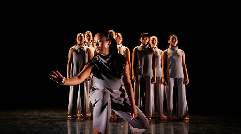 The Emory Dance Company will perform works by faculty members Gregory Catellier and Kristin O’Neal, Mara Mandradjieff, Emory Arts Fellow Madelyn Sher, and guest artists Meg Gourley and Andre Lumpkin in its fall concert. (Courtesy of Shannel Resto)