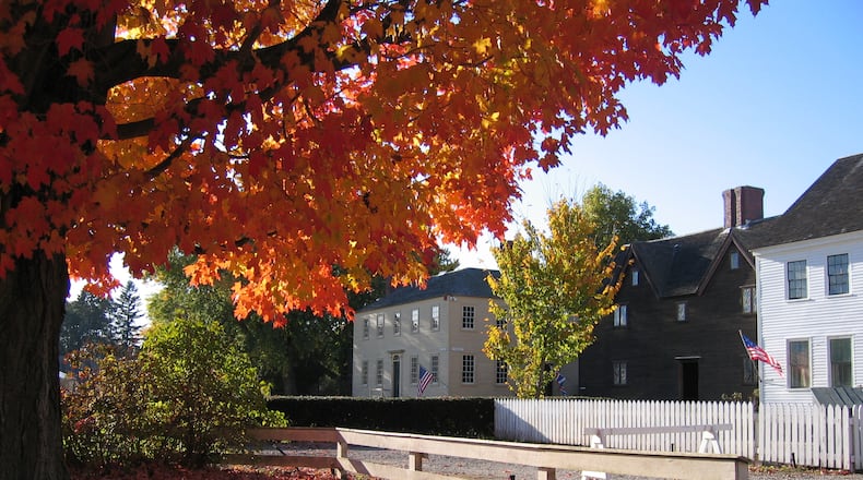 Fall foliage at the Strawbery Banke Museum (New Hampshire Div. of Travel and Tourism)