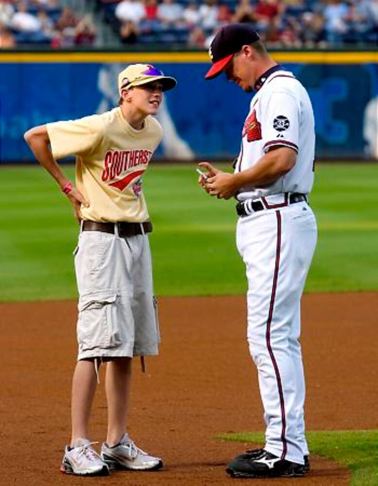 Little League champs meet the Braves