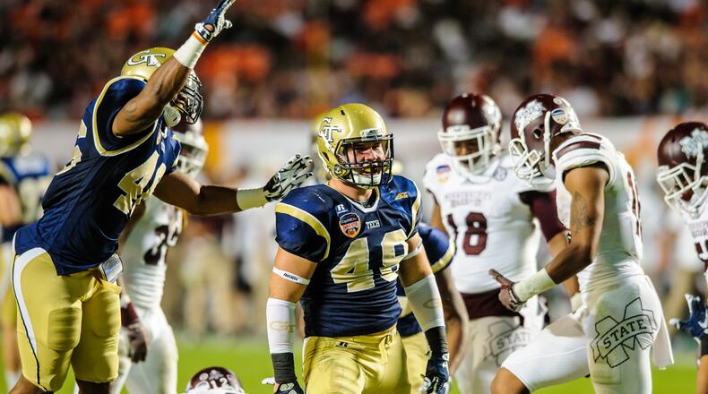 Georgia Tech linebacker Chase Alford had a dream fulfilled last Friday when he was put on scholarship by coach Paul Johnson. (GT Athletics/AUSTIN FOOTE)