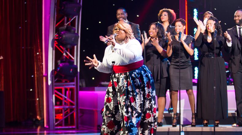 Crystal Aiken performs during BET's "Sunday Best." CREDIT: BET