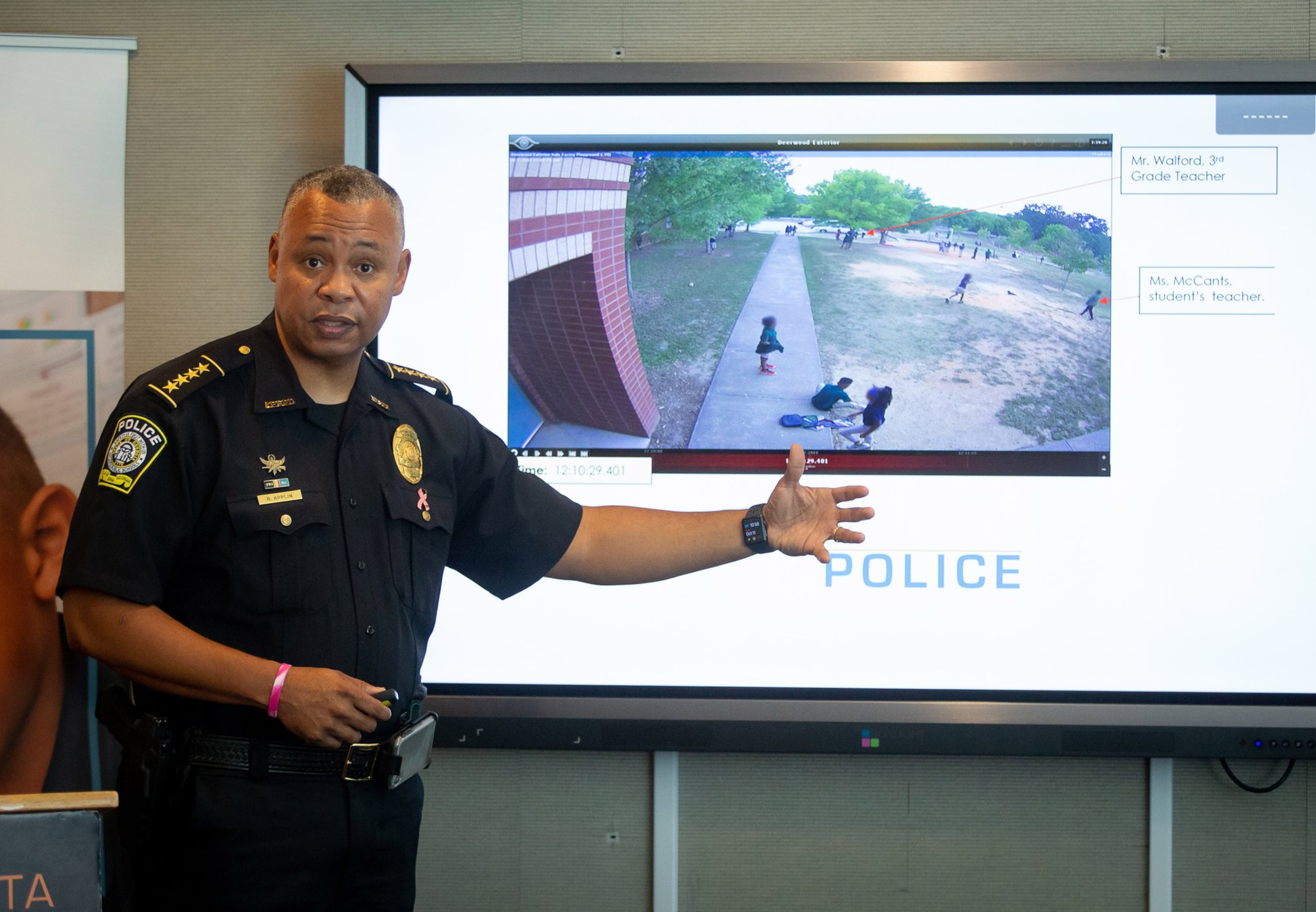 “When my kids were in high school, I paid the bill, and I looked at those phones,” APS Police Chief Ronald Applin told the AJC's "Politically Georgia" podcast. (File/AJC 2020)