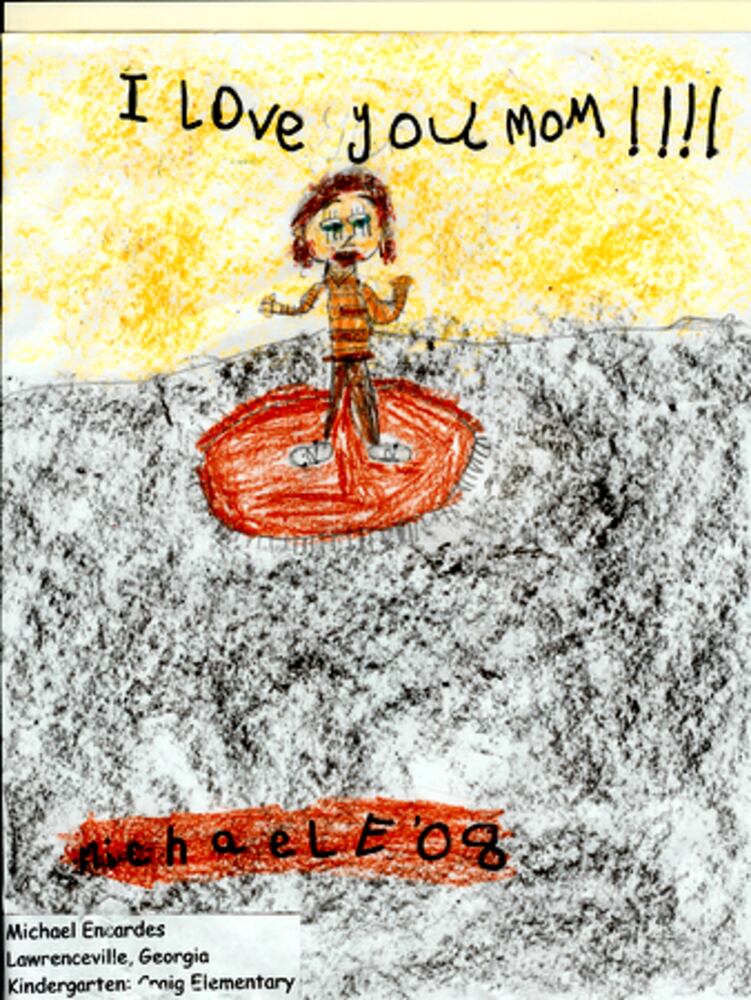 Gwinnett kids draw mom 3