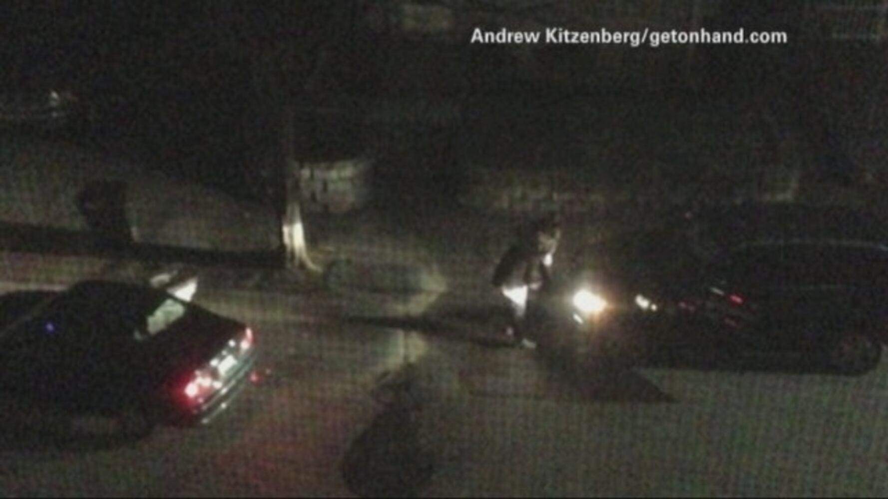 Neighbor catches Boston shootout on camera