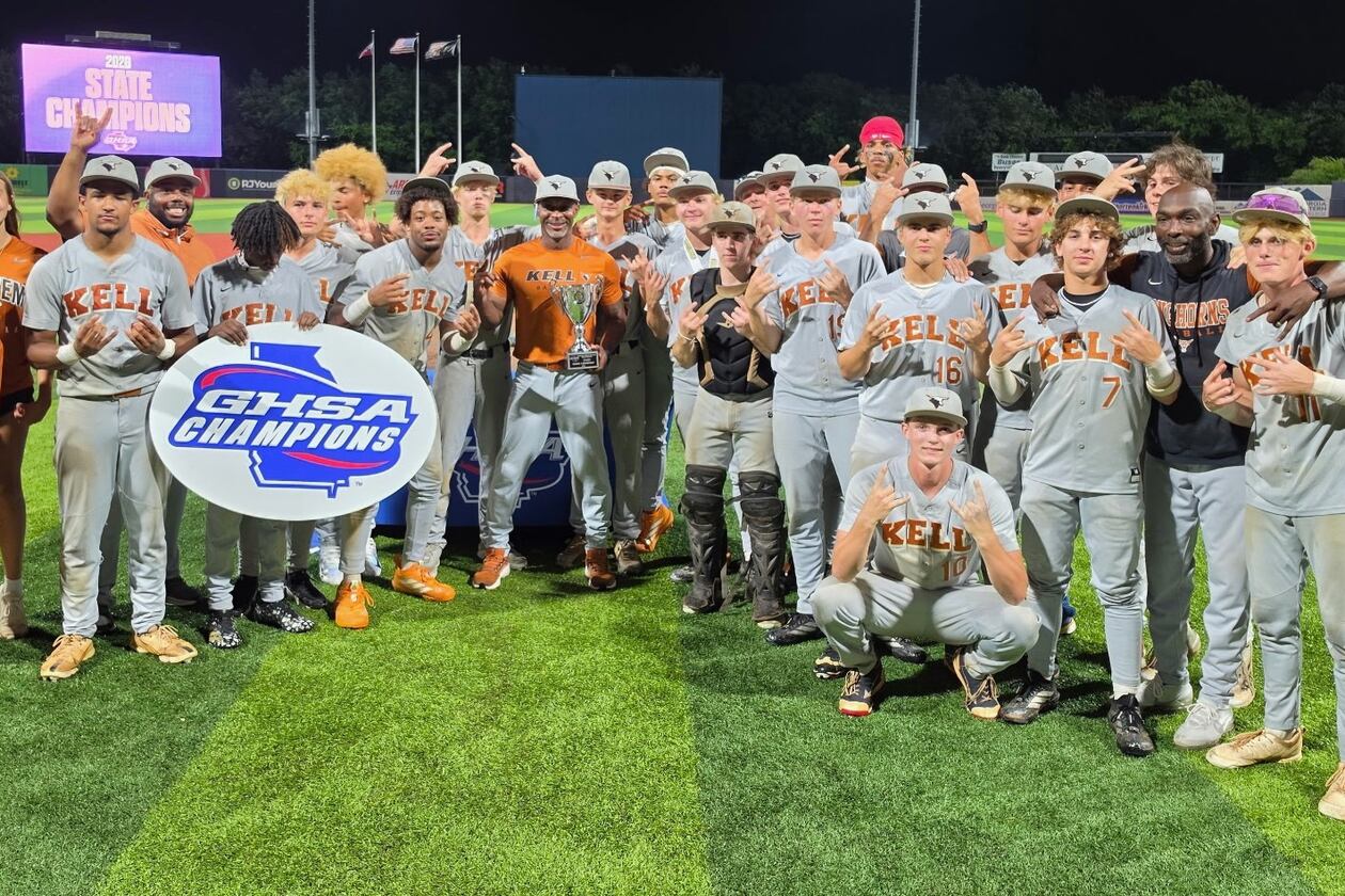 Kell baseball won the 2026 GHSA 4A baseball state championship on May 23, 2026. (Photo provided by Kell High School)