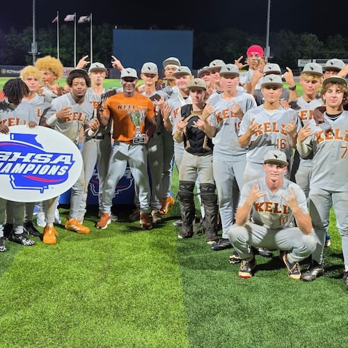 Kell baseball won the 2026 GHSA 4A baseball state championship on May 23, 2026. (Photo provided by Kell High School)