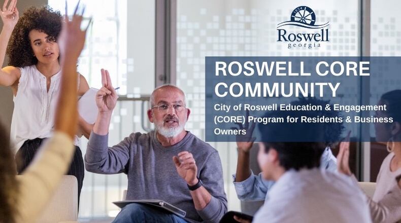 City of Roswell's Education and Engagement (CORE) Community program is returning 6-9 p.m. Aug. 16 through Oct. 28 to help citizens learn all about how the city's government works. (Courtesy City of Roswell)