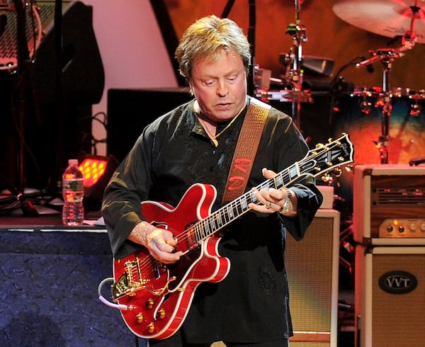 FILE - Guitarist Rick Derringer performs at Radio City Music Hall in New York on July 7, 2010. (AP Photo/Evan Agostini, File)