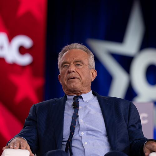 Secretary of Health and Human Services Robert F. Kennedy, Jr. speaks during a fireside chat with CPAC Senior Fellow Mercedes Schlapp at the Conservative Political Action Conference (CPAC) in Dallas, Saturday, March 28, 2026. (AP Photo/Gabriela Passos)