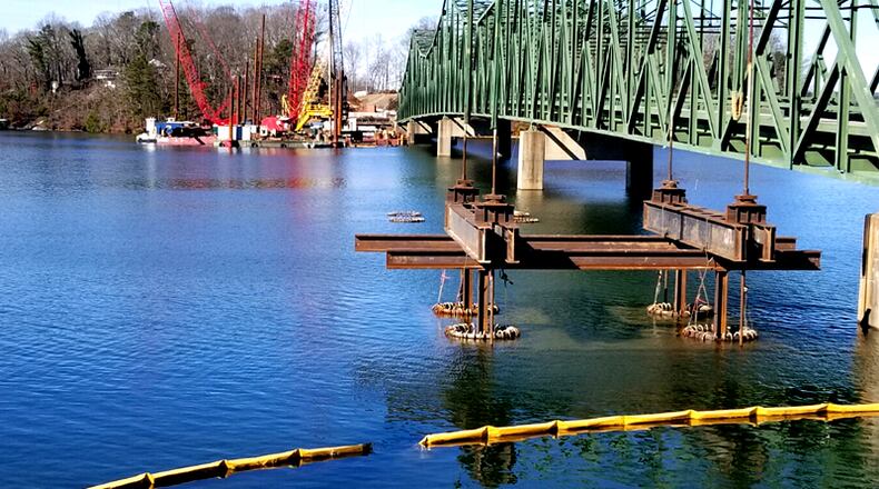 Daily lane closures are planned for Browns Bridge Road (Ga. 369) over Lake Lanier. The bridge is being replaced with a new span. GEORGIA DEPARTMENT OF TRANSPORTATION