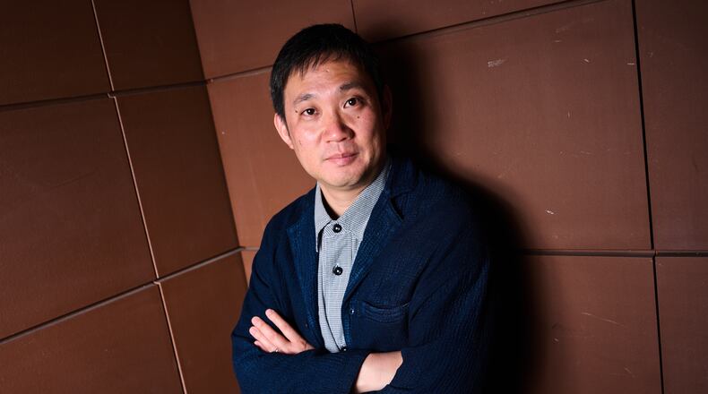 Director Ryusuke Hamaguchi poses for portrait photographs for the film 'All of a Sudden' during the 79th international film festival, Cannes, southern France, Monday, May 18, 2026. (Photo by Scott A Garfitt/Invision/AP)