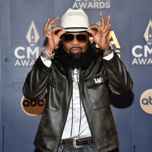 FILE - Blanco Brown arrives at the 58th Annual CMA Awards on Wednesday, Nov. 20, 2024, at Bridgestone Arena in Nashville, Tenn. (Photo by Evan Agostini/Invision/AP, File)