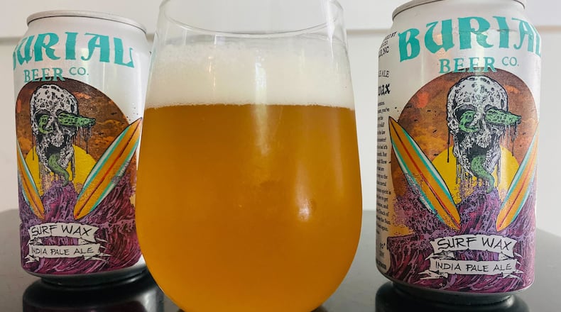 Burial Surf Wax is a favorite old school IPA. / Bob Townsend for the Atlanta Journal Constitution