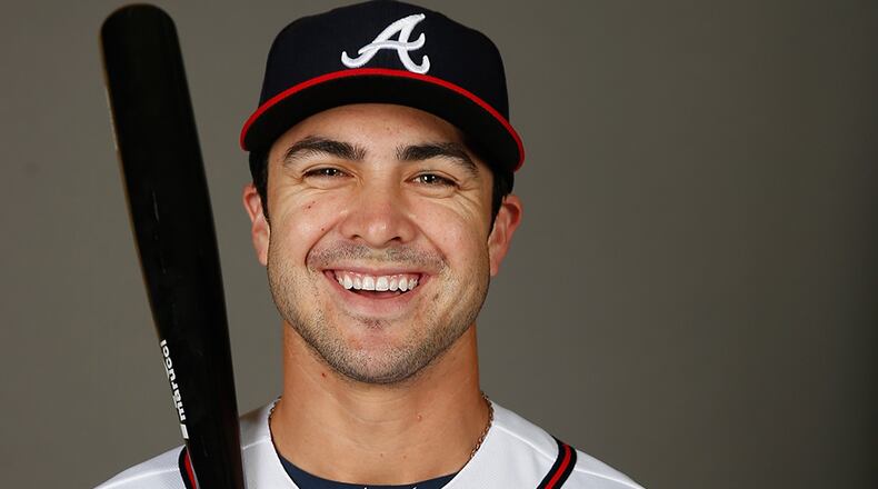 Infielder Chase d'Arnaud joined the Braves this offseason as a free agent.