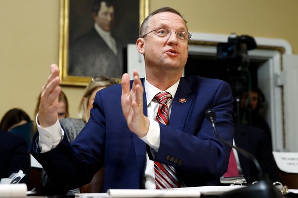 WASHINGTON, DC - DECEMBER 17: House Judiciary Committee ranking member Rep. Doug Collins, R-Ga., speaks during a meeting of the house committee on rules to consider H. Res. 755 Impeaching Donald John Trump, President of the United States, for high crimes and misdemeanors on Capitol Hill on December 17, 2019  in Washington, DC.  (Photo by Patrick Semansky-Pool/Getty Images)