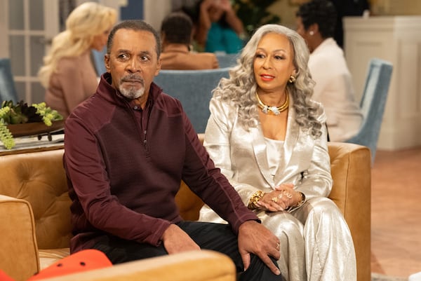Clifton Davis (left) as stars Vernon Dupree and Tamara Tunie as Anita Dupree in “Beyond the Gates.” (Quantrell Colbert/CBS/TNS)
