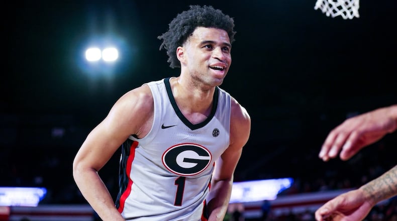 Georgia's Jabri Abdur-Rahim scored a career-high of 23 as the Bulldogs defeated Mount St. Mary’s, 94-82, Wednesday, Dec. 20, 2023.