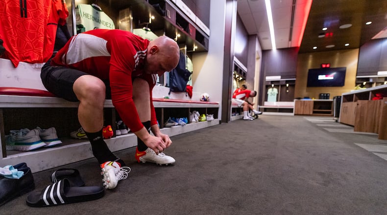 Goalkeeper Brad Guzan was one of three Atlanta United players placed on the season-ending injury list Wednesday. (Photo by Dakota Williams/Atlanta United)
