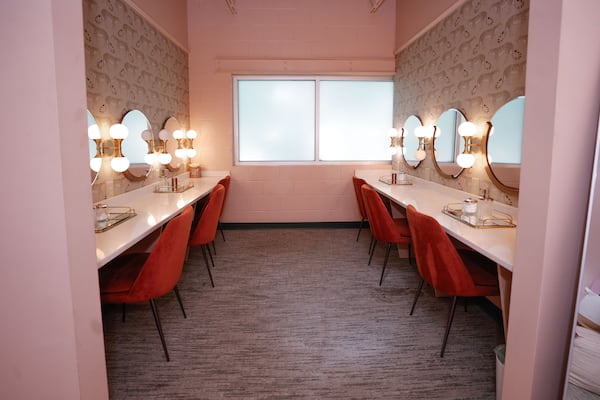 The Madame CJ Walker beauty room at The LOLA, a women-centered coworking space in Atlanta shown on Friday, June 27, 2025. (Natrice Miller/AJC)