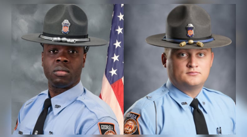 Troopers Jimmy Cenesecar (left) and Chase Redner were both killed in the line of duty.