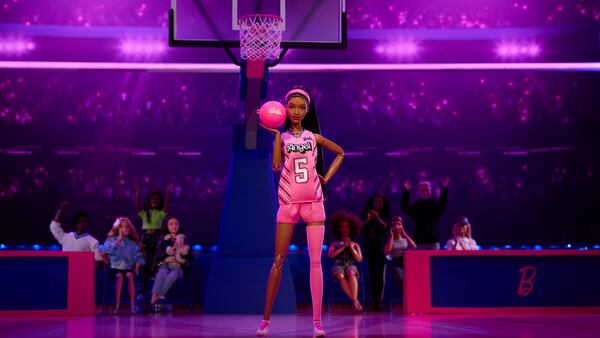 Mattel released a Barbie in the likeness of Atlanta Dream forward Angel Reese on July 24. (Courtesy of Mattel)