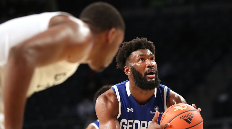 Georgia State's Eliel Nsoseme Nsoseme scored 16 points and had 20 rebounds. AJC file photo: Curtis Compton / Curtis.Compton@ajc.com