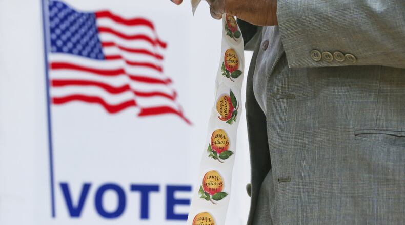 Polls were open Tuesday for city and local elections across metro Atlanta and Georgia. JOHN SPINK/JSPINK@AJC.COM