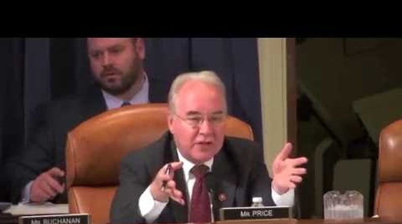 In Congress. U.S. Rep. Tom Price was among sponsors of 2011 legislation that would have restricted some reports to a national data bank on disciplined doctors.