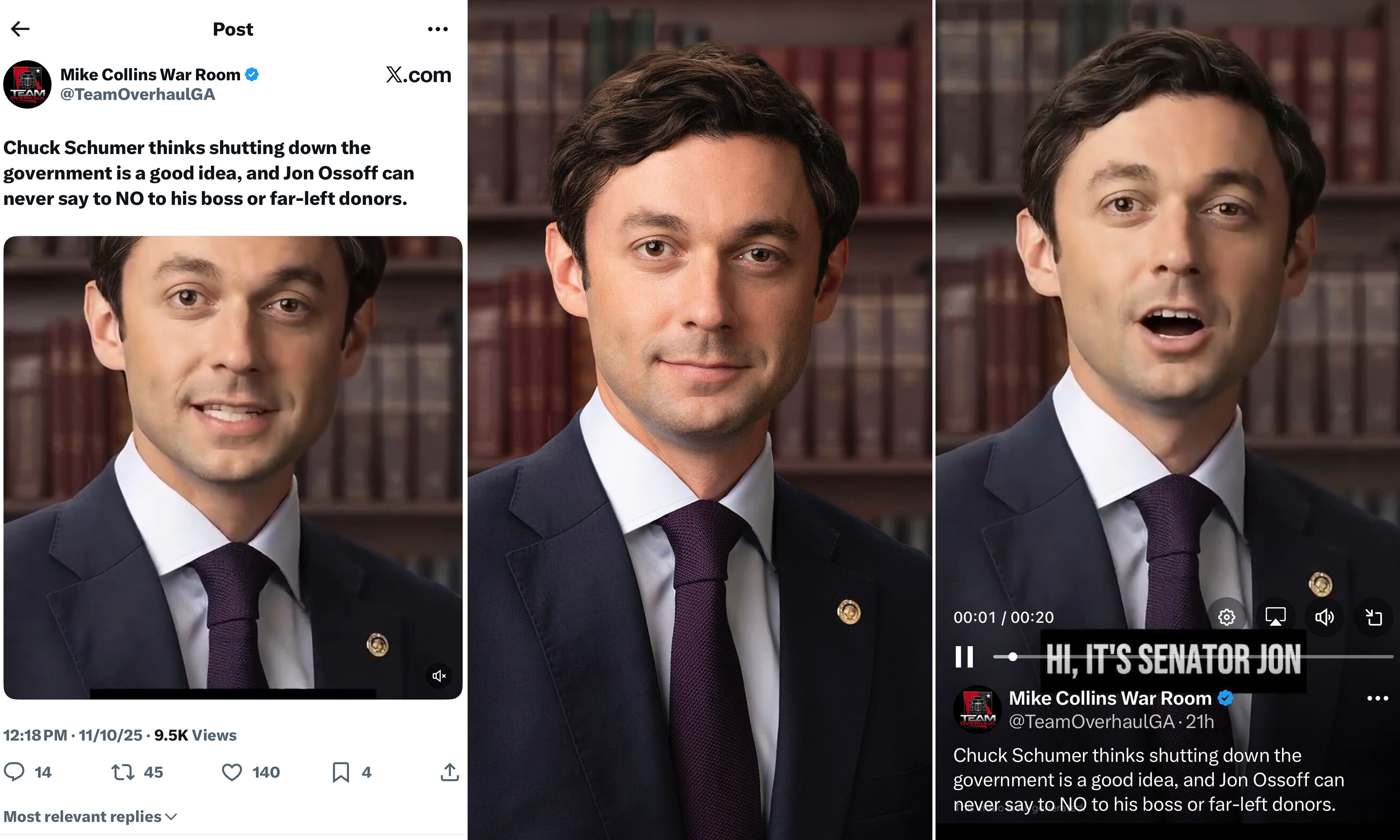 Senator Jon Ossoff Targeted by Deepfake Video in Georgia Race