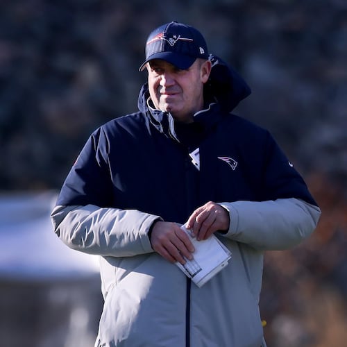 Bill O’Brien was a member of the New England Patriots’ staff for five seasons. In 2024, O’Brien was hired to coach Boston College. (Nancy Lane/Boston Herald/TNS 2023)