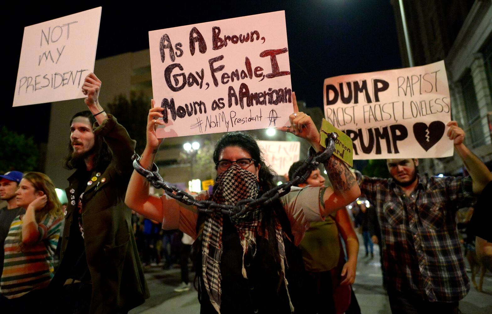 Anti-Trump protests erupt in U.S. cities, Nov. 9 2016