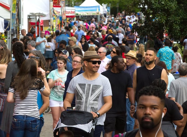 The Atlanta Dogwood Festival in Piedmont Park will no longer be free to attend, starting next year. (File/AJC)