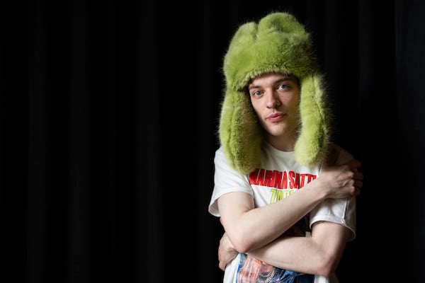 Singer Nemo poses for portrait photographs on Friday, April 25, 2025, in London. (Photo by Scott A Garfitt/Invision/AP)