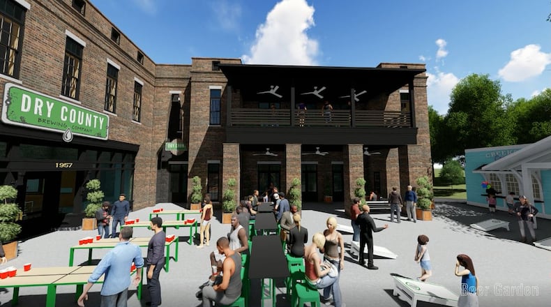 A large mixed-use development with hundreds of apartments will include two breweries. (Courtesy of Sanctuary Companies)