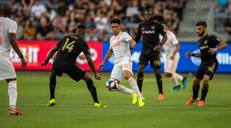 Images from the match between Atlanta United and LAFC at Banc of California Stadium in Los Angeles, California. (Photo by Eric Rossitch/Atlanta United)
