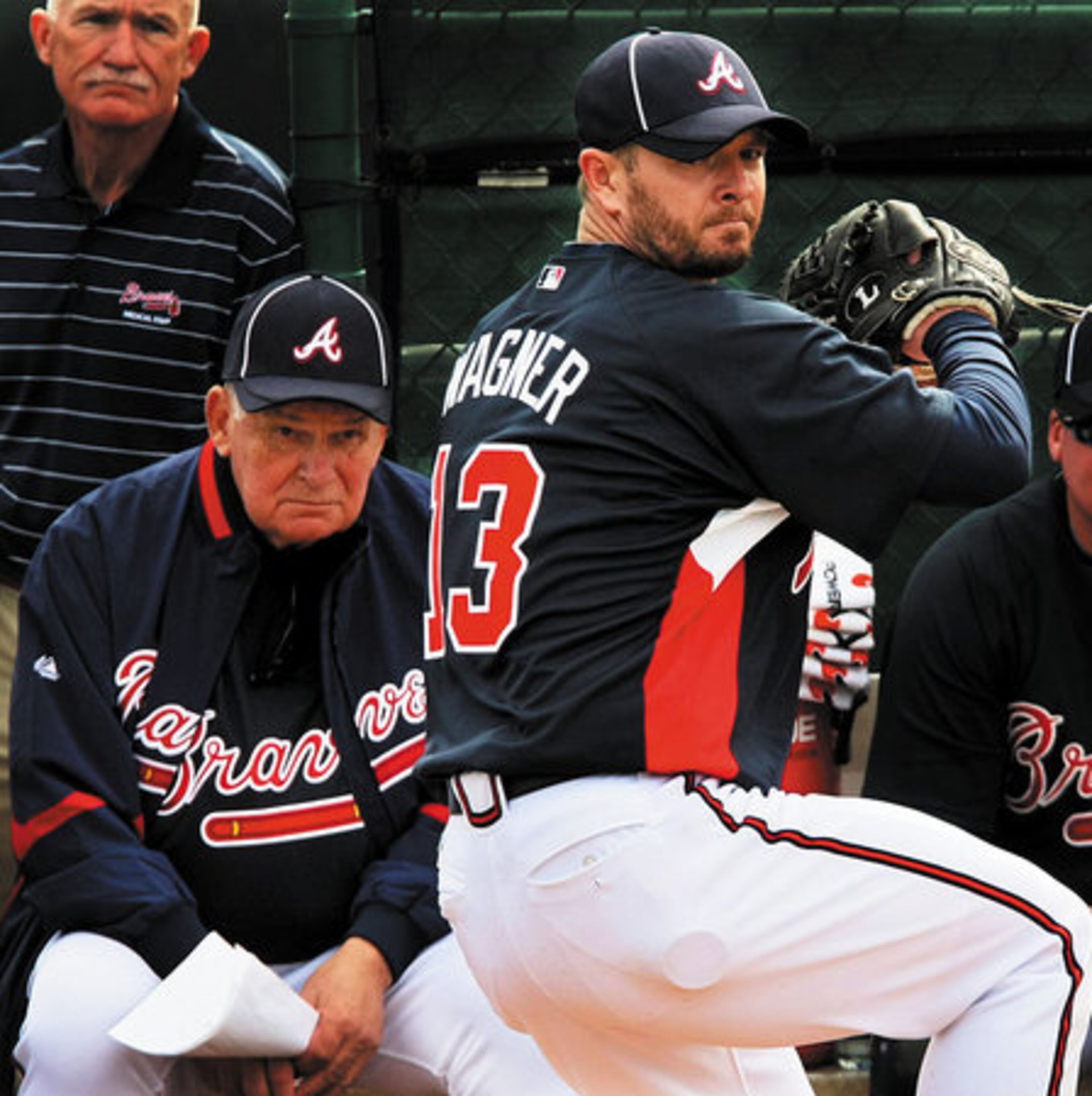 Was Bobby Cox impressed or not? Hard to say.